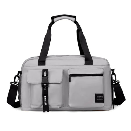 Large Fitness Bag Sp - Dry Wet Separation Pocket For Gym Gray