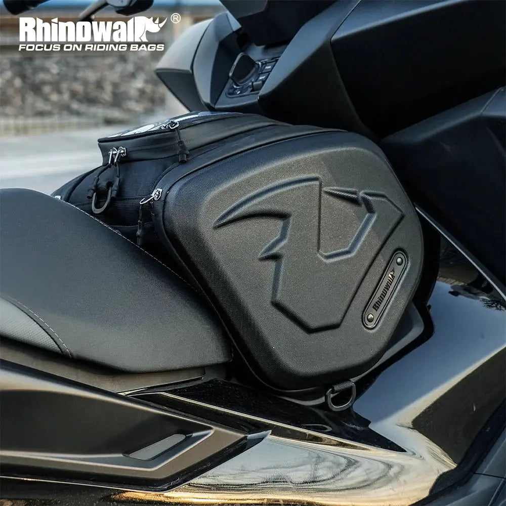Rhinowalk Motorcycle Scooter Tunnel Bag Waterproof Hard Shell Underbone Bag For Honda PCX/NSS AMAHA NMAX KYMCO BMW by InterCyprus Trading Ltd