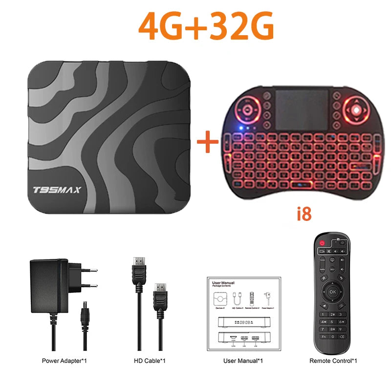T95 MAX Android 14 Smart TV Box &ndash; 4K 8K HDR10 Dual WiFi
