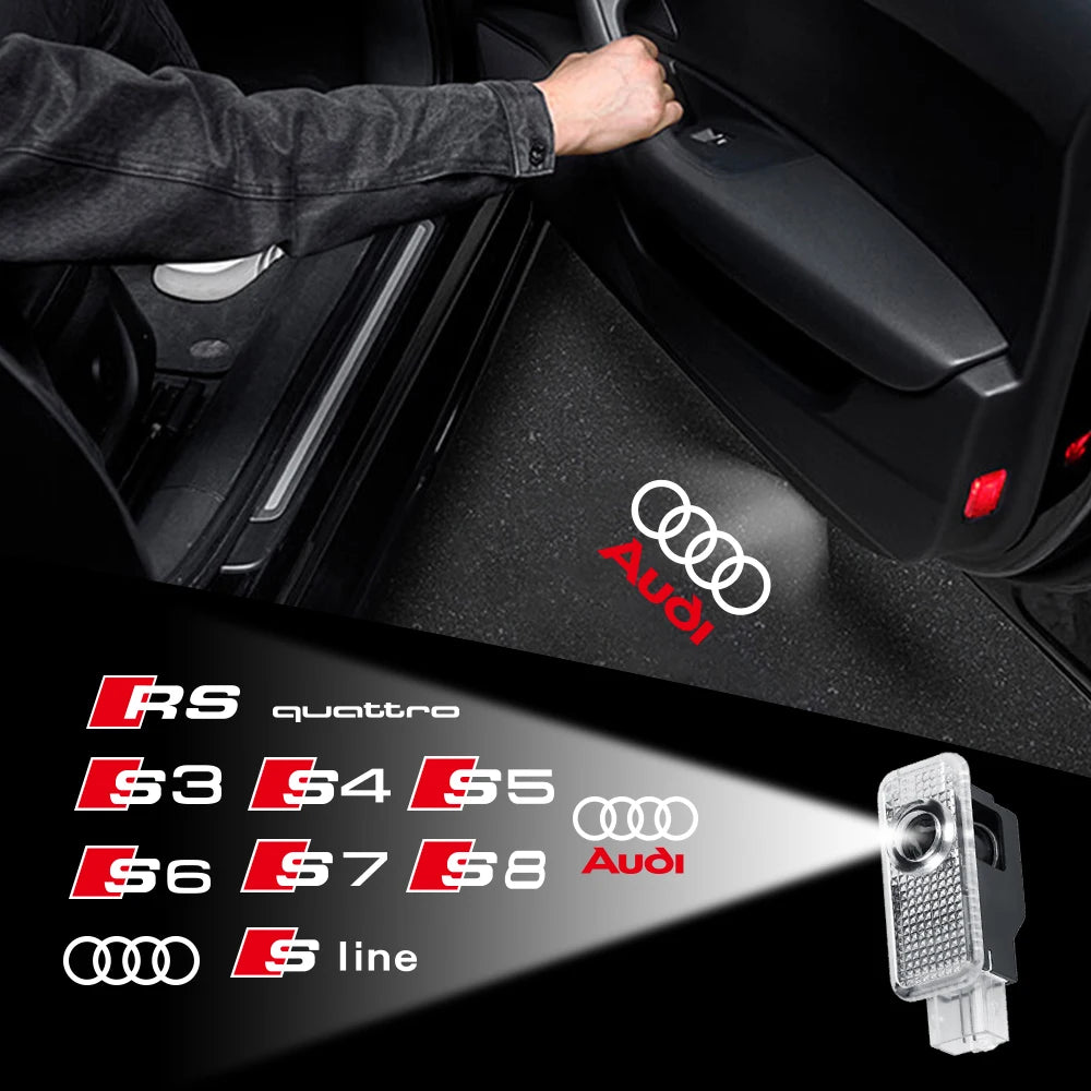 Led HD Car Door Welcome Lights Projector Lamps &ndash; Easy Fit