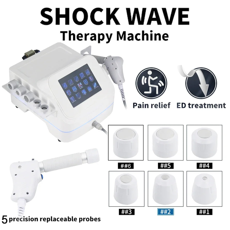 12Bar Pneumatinė Šoko Banga Terapijos Mašina Skausmo Malšinimui