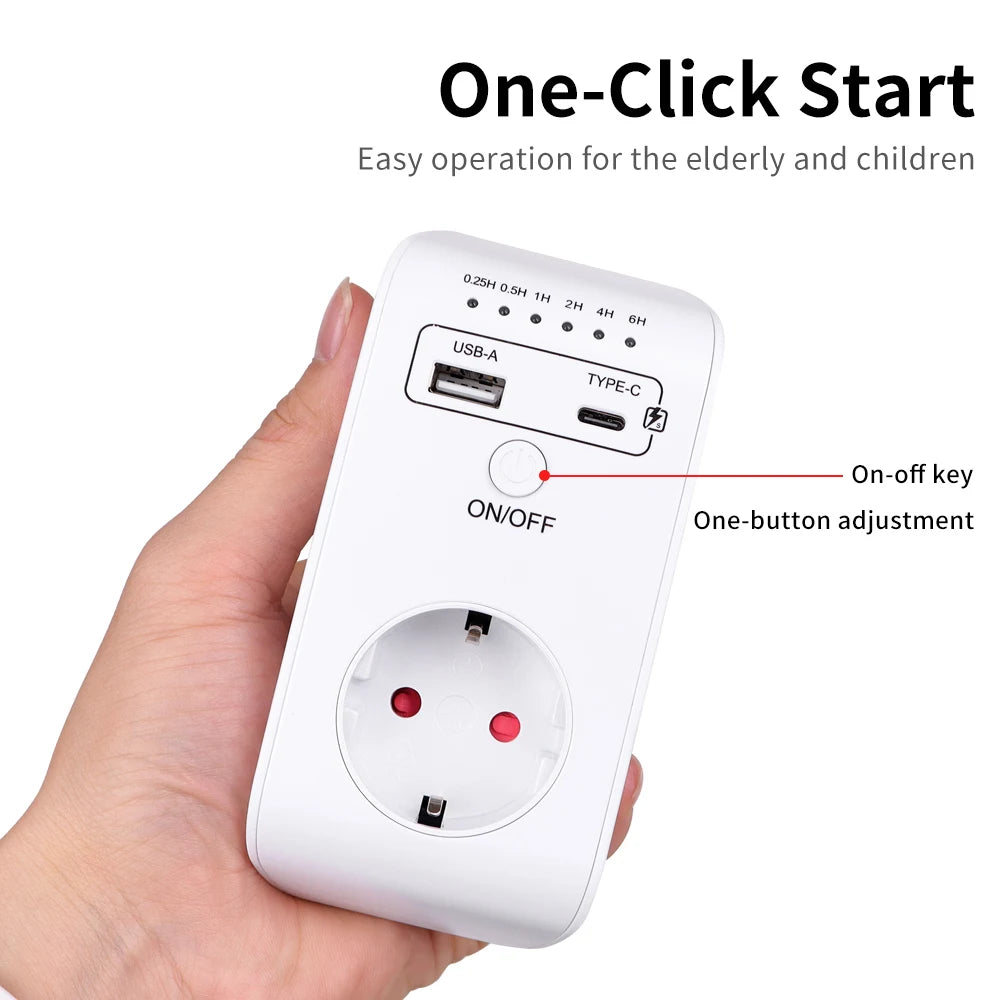 Electronic Timer Socket Automatic Power-off Programmable Countdown ...