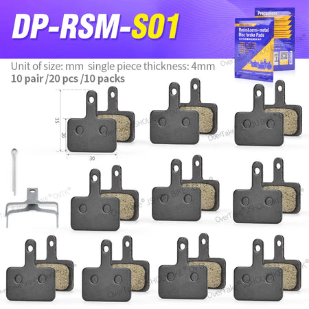 RSM-S01 - High Performance Resin Semi-Metal Brake Pads RSM-S01-10PAIRS / CHINA