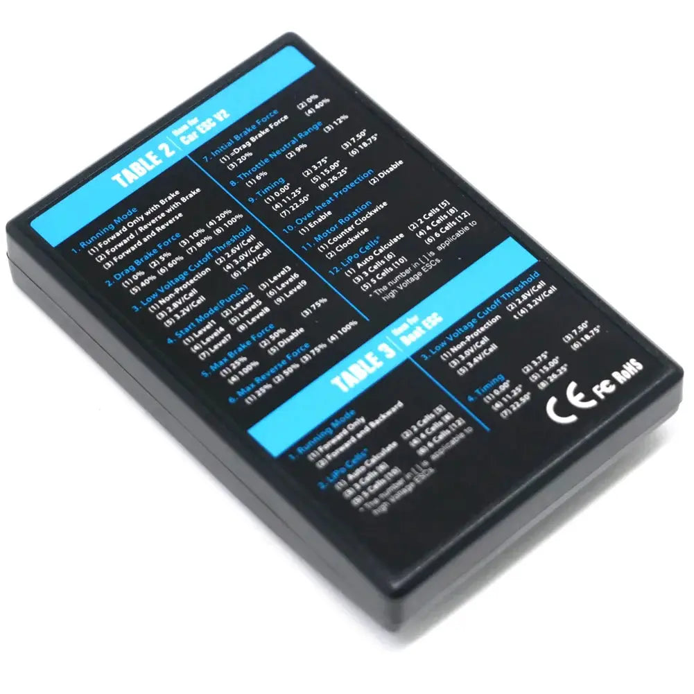 Hobbywing RC Car Program Card LED Program Box 2C Programm Card For XERUN / Flyfun Series Car Brushless ESC by InterCyprus Trading Ltd