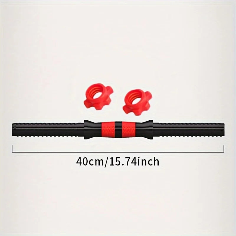 Rubber Coated Dumbbell Rod Connector for Home Strength Training 40cm dumbbell rod