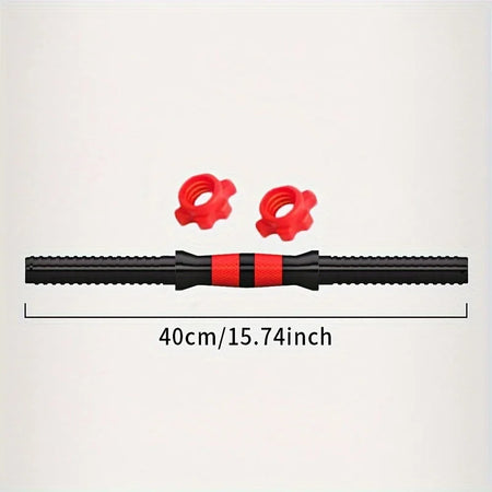 Rubber Coated Dumbbell Rod Connector for Home Strength Training 40cm dumbbell rod