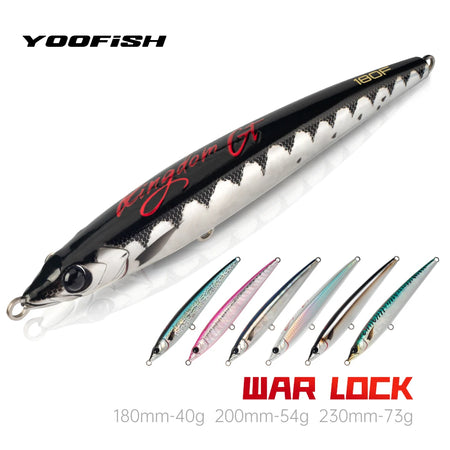 YOOFISH GT Sea Fishing Lure - Topwater Floating Artificial Bait for Tuna &amp; GT