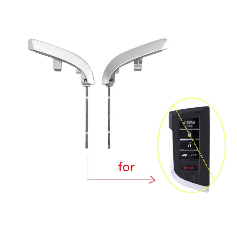 2 pcs Uncut Emergency Insert Small Key Blade for Honda for Acura Smart Key TLX RLX RDX MDX CDX by InterCyprus Trading Ltd