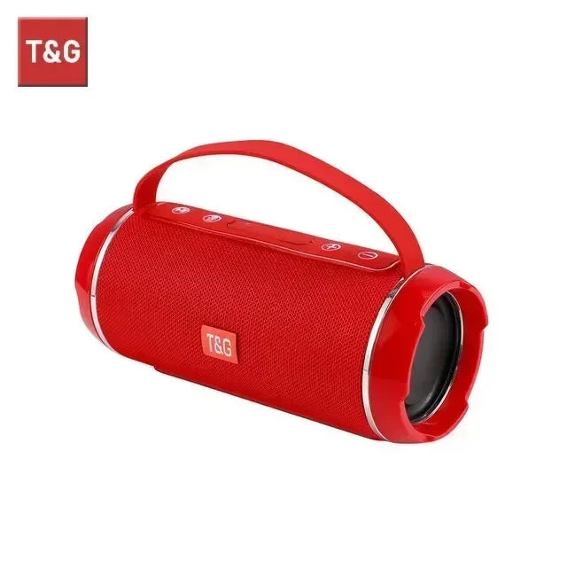 Powerful Waterproof TWS Bluetooth Speaker with 3D Stereo Sound Red / 800mAh