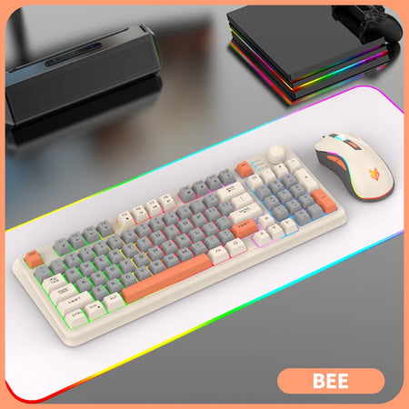 K-Snake K820 USB Wired Game Keyboard Mouse Set &ndash; Illuminated k820 Bee