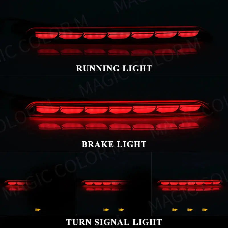 For Honda Civic 2021 2022 2023 Multi-function LED Rear Bumper Light Fog Lamp Auto Tail Bulb Brake Reflector Accessories by InterCyprus Trading Ltd
