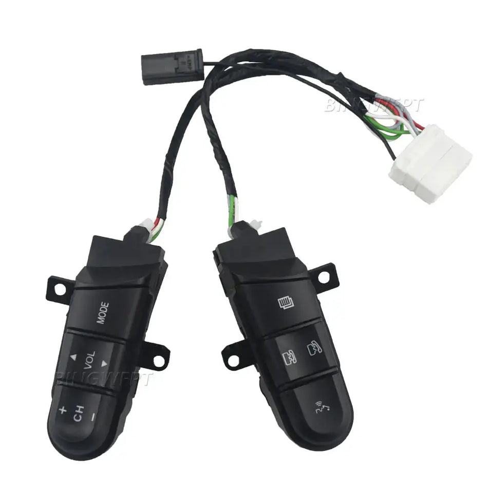 Multi-Function Steering Wheel Buttons Audio Volume Music Control Switch Green Backlight With Bluetooth For Honda Civic 2006-2011 by InterCyprus Trading Ltd