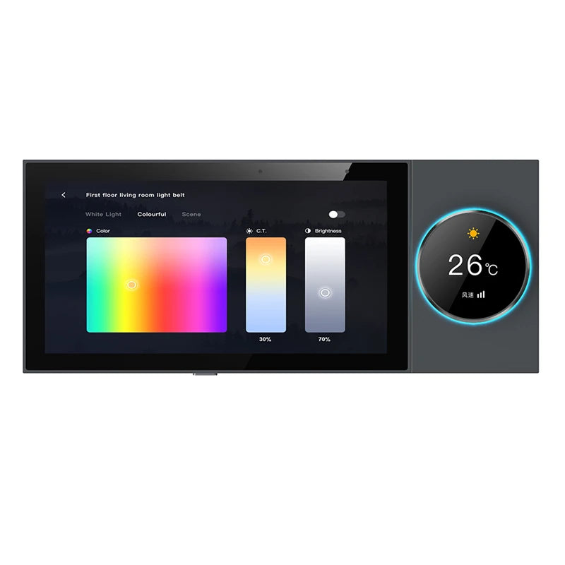 Ovatop Smart Home Control Panel - 6 Inch Touch Screen Zigbee Gateway &amp; Bluetooth Amplifier