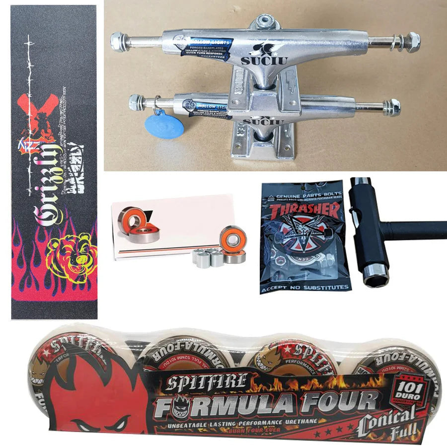 Spitfire Forged Thunder Trucks 5.25Inch &ndash; Chrome Bearings 52mm 101D 3