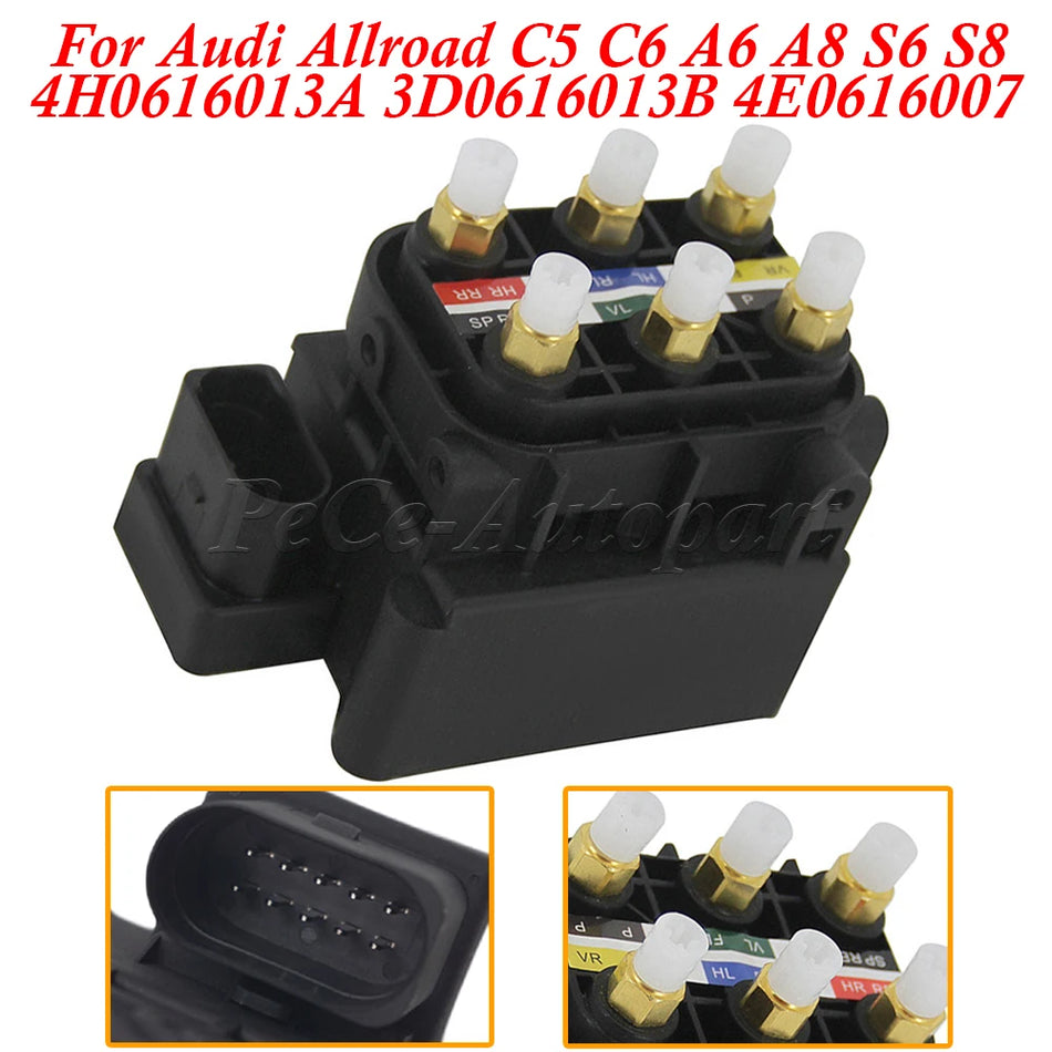 Audi A6 A8 S6 S8 C5 C6 için havalı süspansiyon valf bloğu 4F0616013