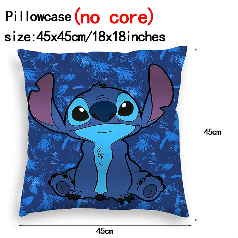 Disney Stitch Cushion Cover Plush Toy - Charming Stitch Design Inspired by Lilo & Stitch - 45x45cm - Cyprus
