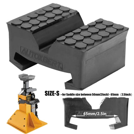 Car Slotted Lift Jack Stand Rubber Pad Saddle Adapter for All-in-One Frame Rail Pinch Lifting Repair Tools Safety Grip Pads by InterCyprus Trading Ltd