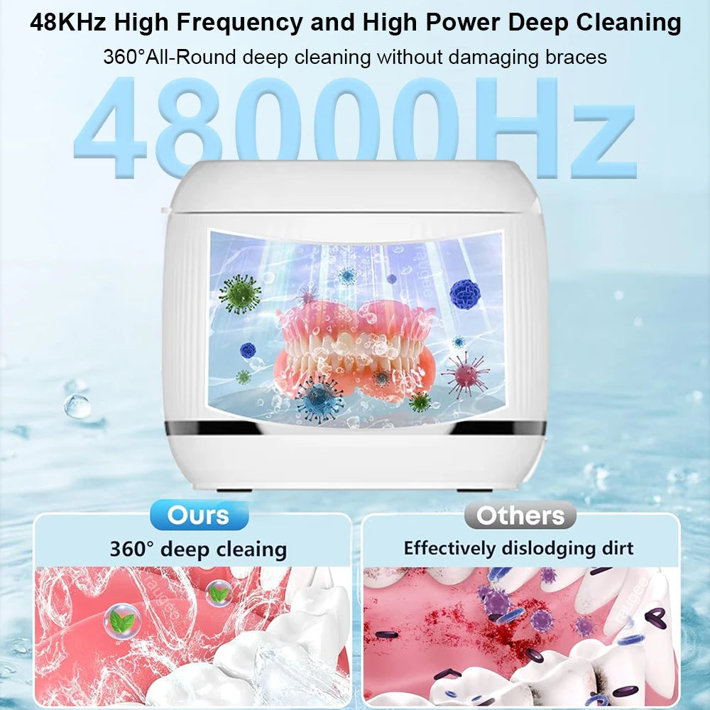 Ultrasonic Cleaner 48KHz UV Light &ndash; Gentle Cleaning Power