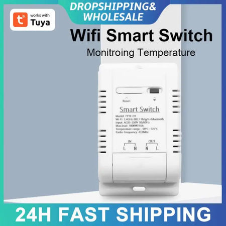 DS18B20 Waterproof Smart Temperature Sensor with Tuya WiFi Control