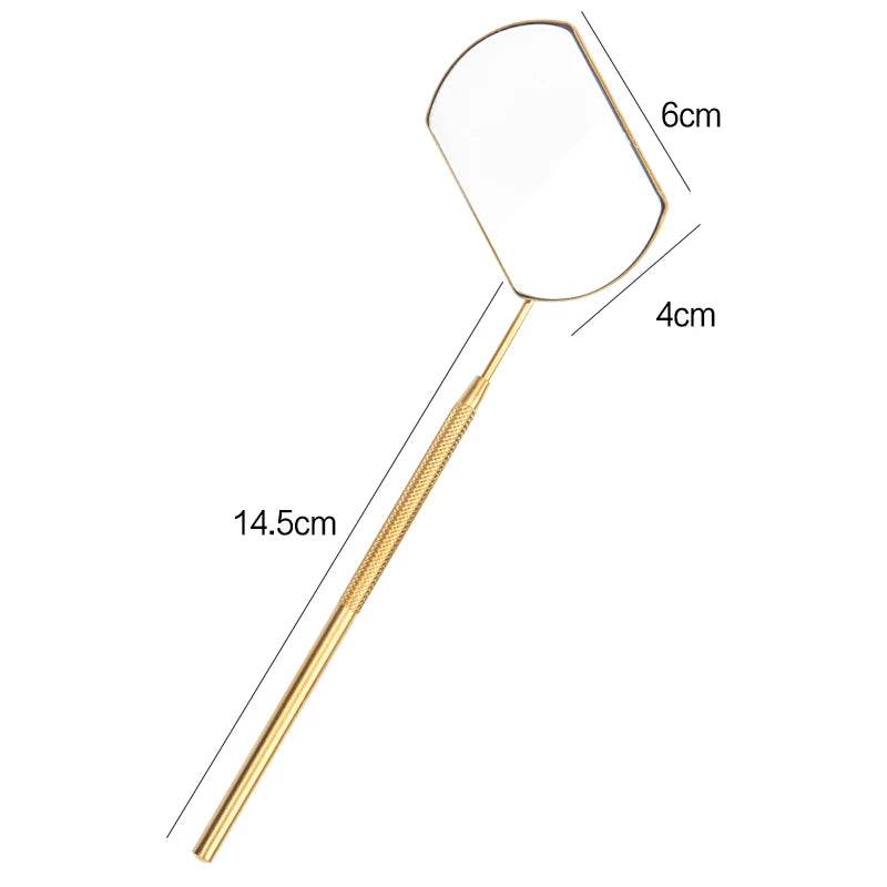 Stainless Steel Eyelash Checking Mirror for Precision Lash Lifting and Extensions