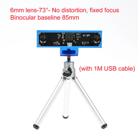 GXIVISION 4MP USB Dual Lens 1080P HD Webcam for VR and Depth Detection Tripod 6mm 73 degs