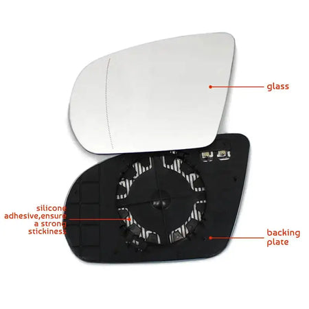 Replacement Heated Blind Spot Rear Mirror Glass For Mercedes