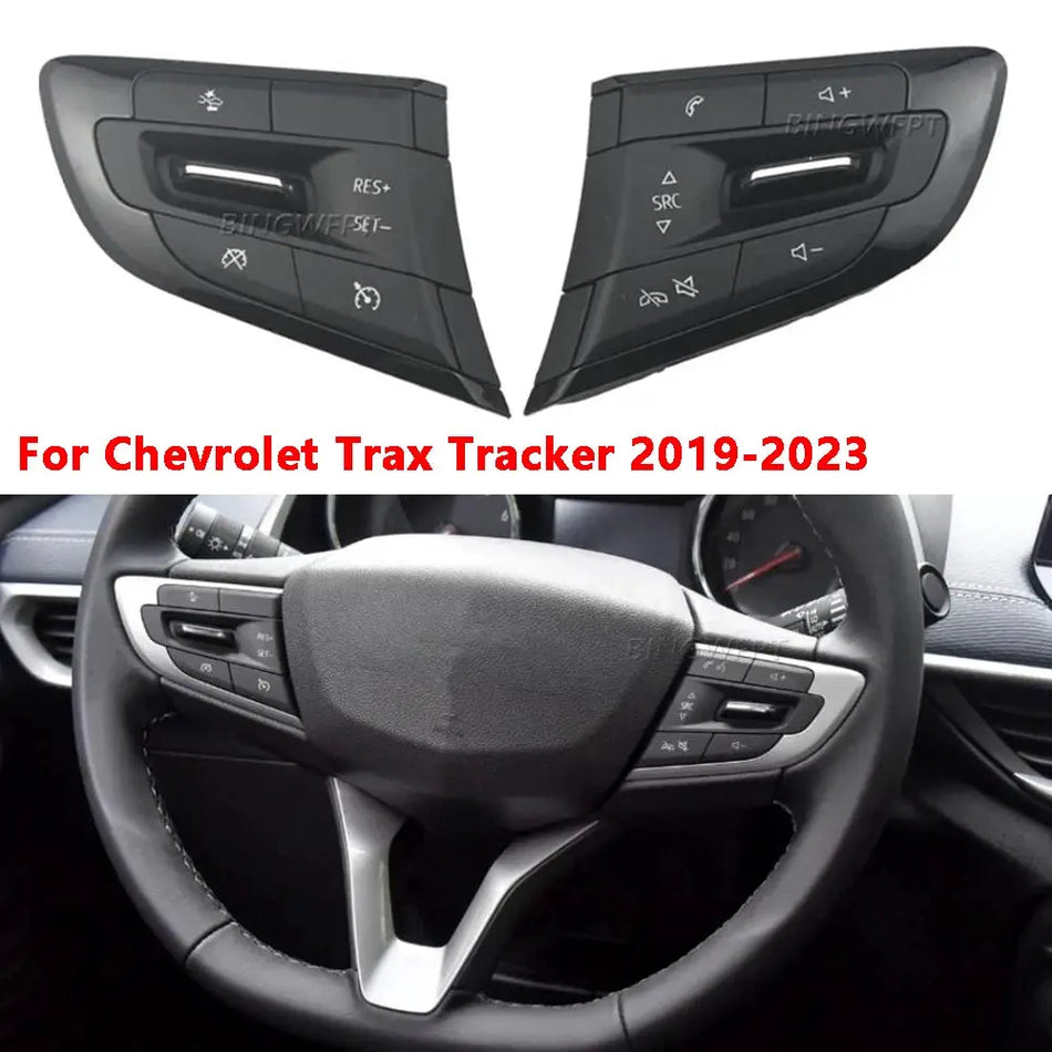 1Pair Steering Wheel Volume Phone Cruise Control Switch Left + Right Button With Backlight For Chevrolet Trax Tracker 2019-2023 by InterCyprus Trading Ltd