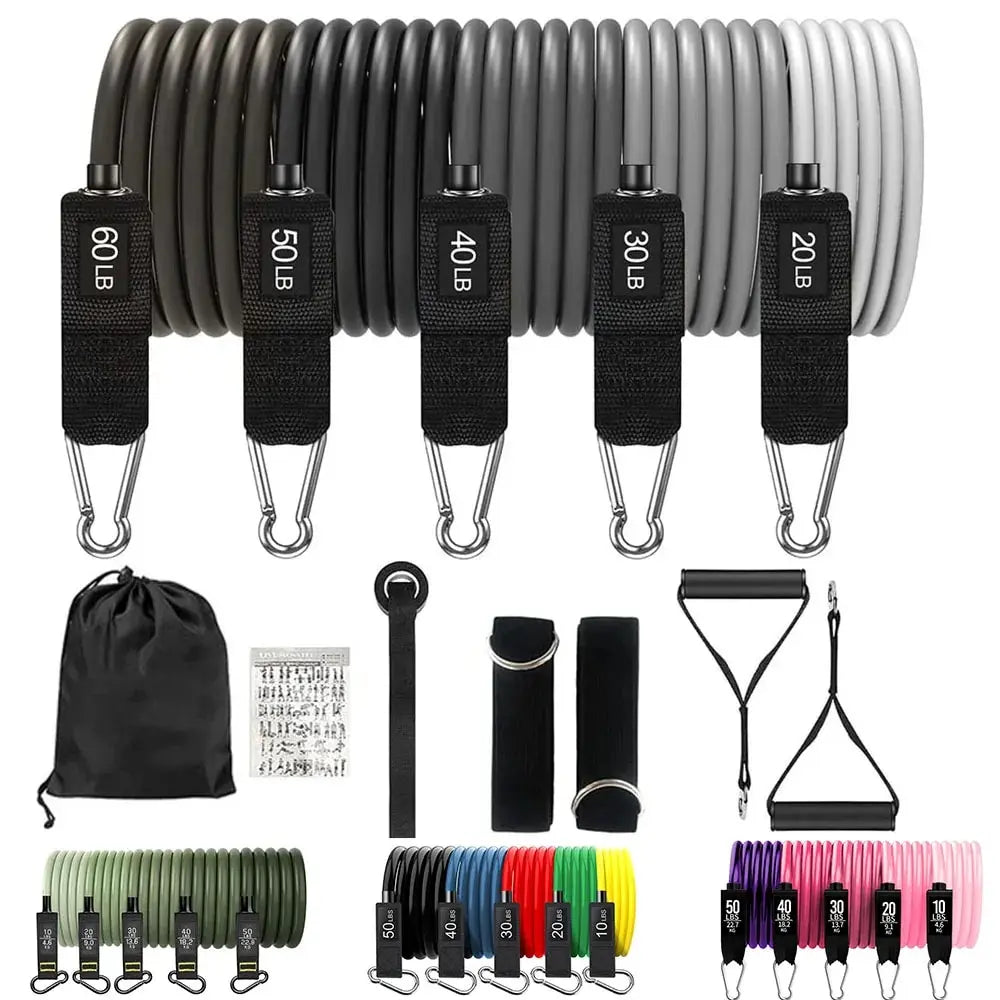 Resistance Bands Set for Men &amp; Women - Fitness, Home Gym, Strength Training