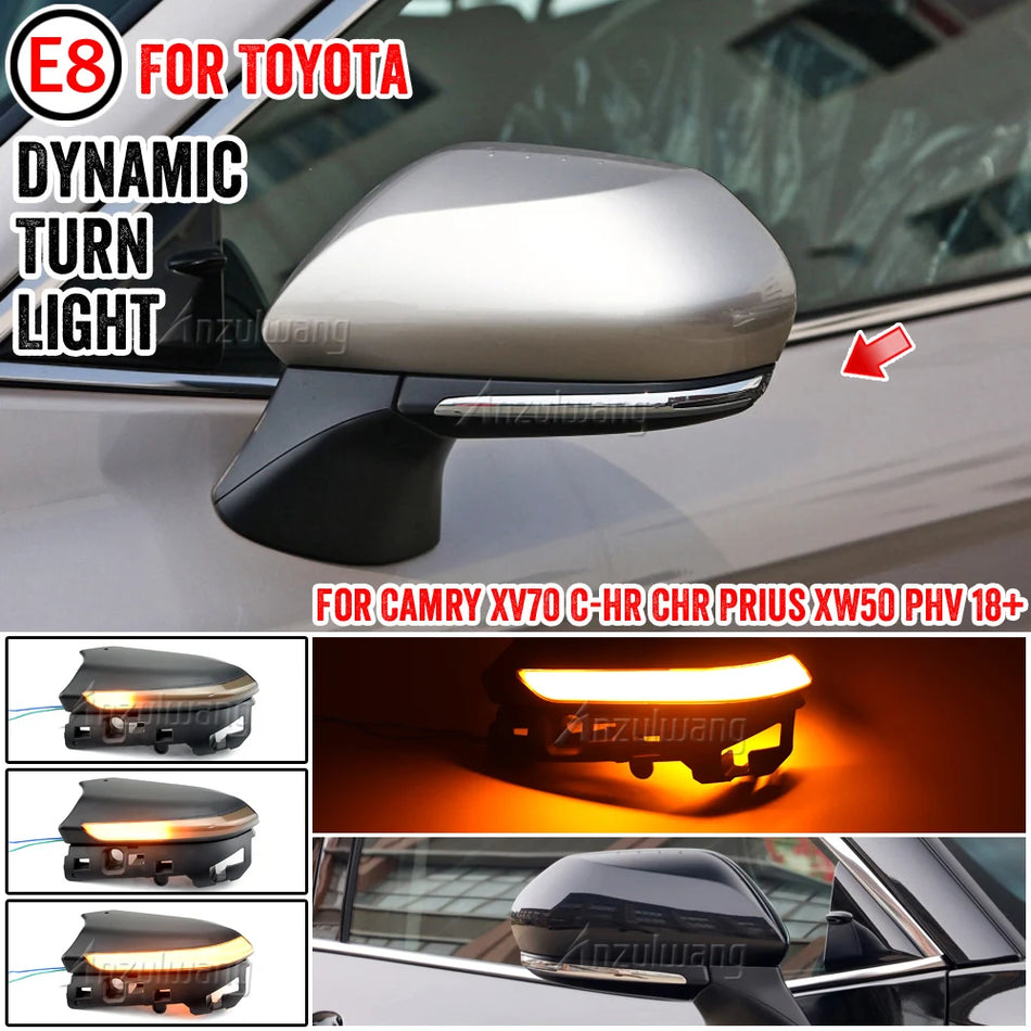 Semnale de direcție LED pentru oglinzile laterale ale Toyota Camry C-HR Prius XW50