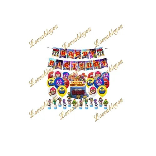 MINISO Shooting Game Birthday Party Decoration Set