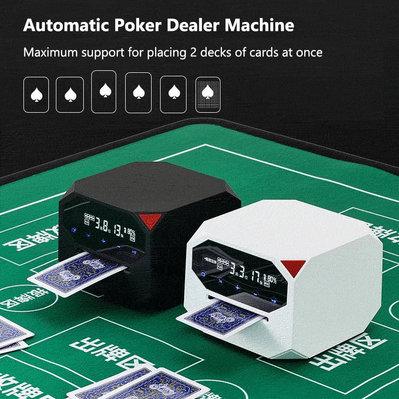 Rechargeable Automatic Card Dealer &ndash; 180/360 Rotation