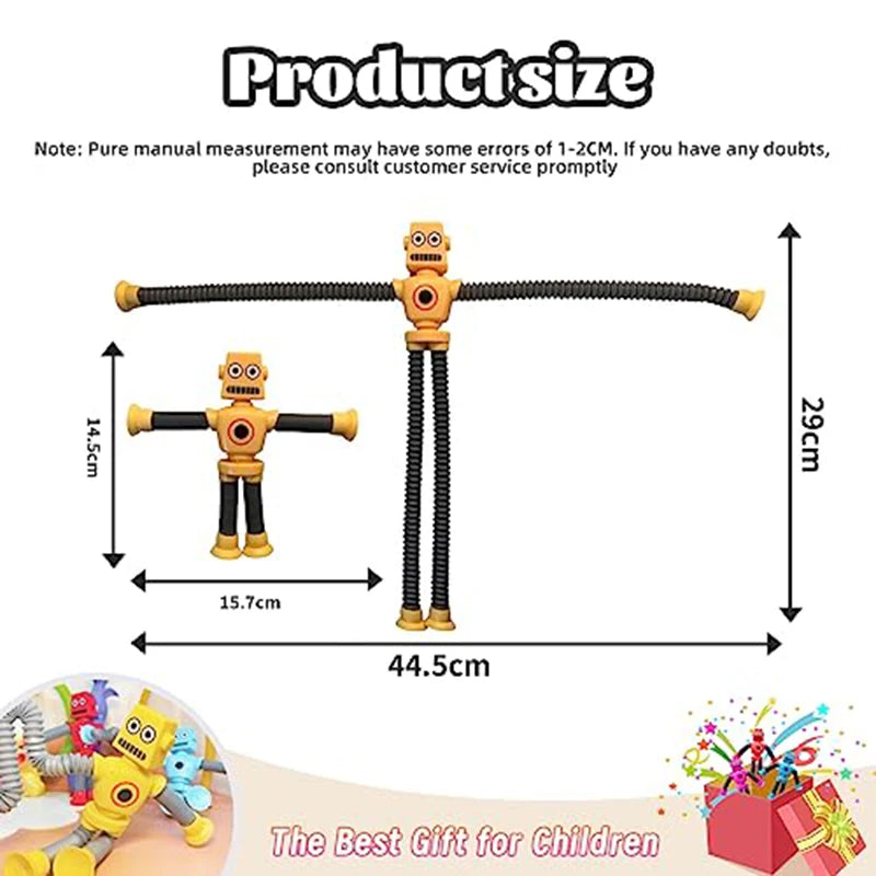 Giraffe Telescopic Suction Cup Robot Toys - Stress Relief Fun for Kids