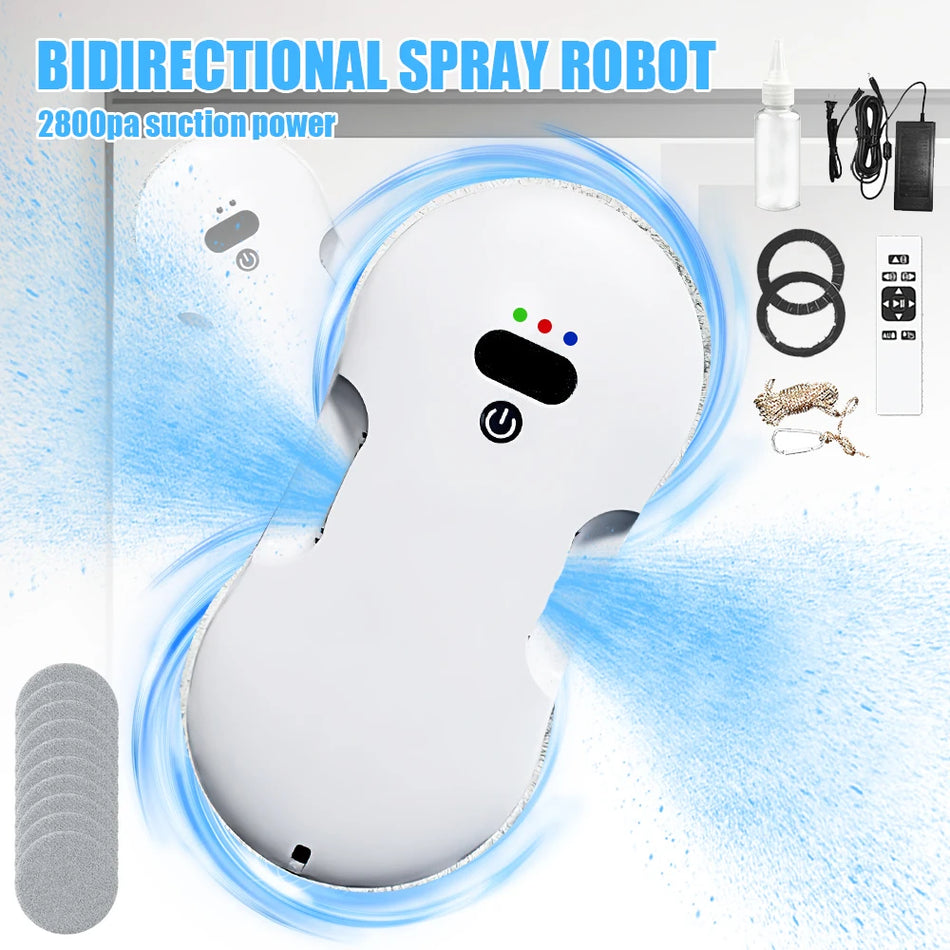 Robot de Limpieza de Ventanas Betuyoo - Pulverización de Agua en Dos Direcciones