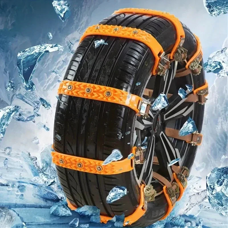 Winter Car Anti-Skid Snow Chains &ndash; 360 Degree Traction