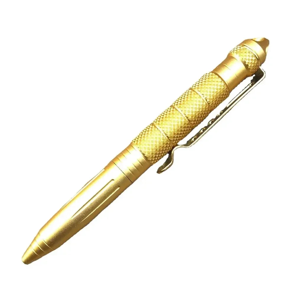 YU-1 Tactical Pen &ndash; Self Defense Aluminum Glass Breaker golden
