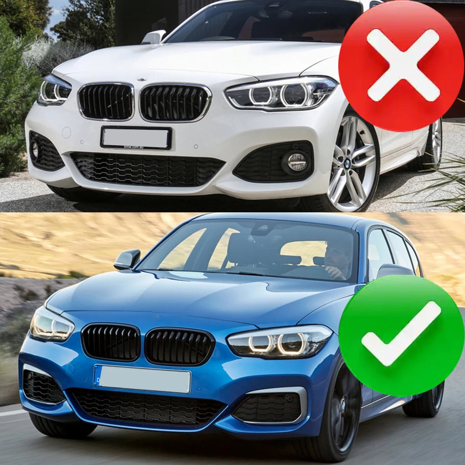 BMW 1 Series F20 F21 Dimljusgaller Lock Par, Hållbar Svart