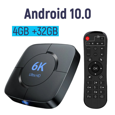 TOPSION TV Box 6K Android 10 &ndash; 6K and 4K HDR Video Playback 32GB TV Box / EU Plug