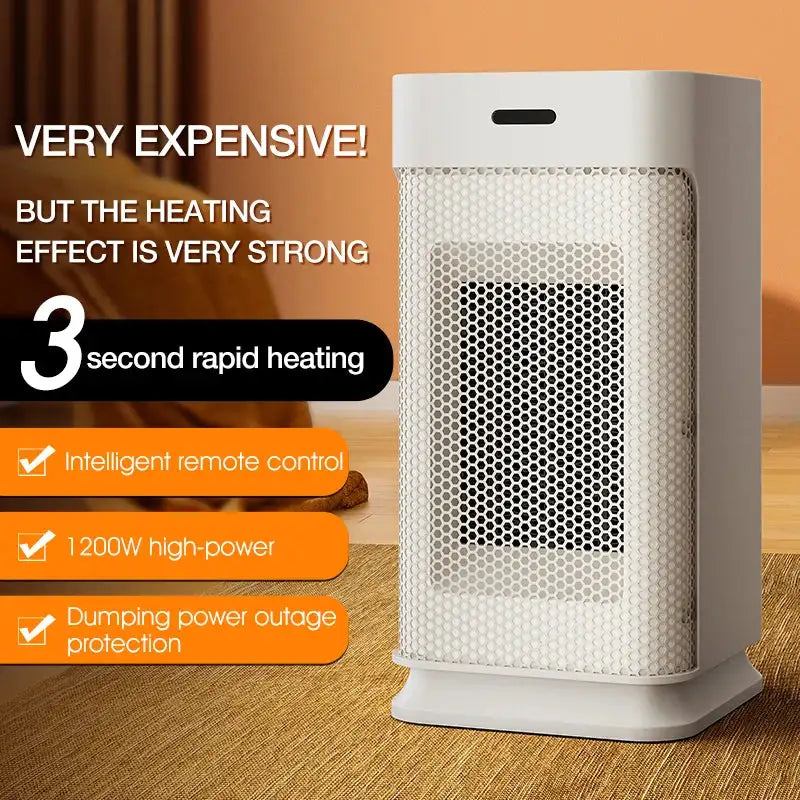 Portable PTC Ceramic Space Heater 1200W With Remote