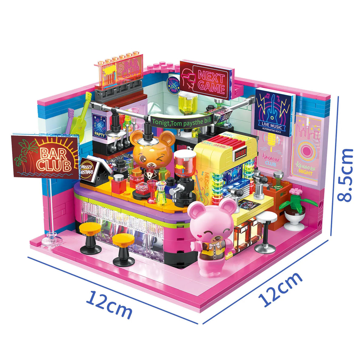 Street View Building Blocks &ndash; Creative Coffee Shop Assembly Set Saloon