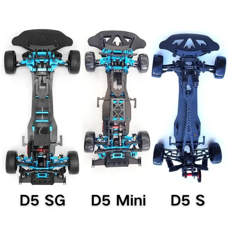 3RACING Sakura D5 S SG RC Car Kit with Carbon Fiber Frame High Speed, Rear Drive Drift Ready, DIY 1 To 10 Scale
