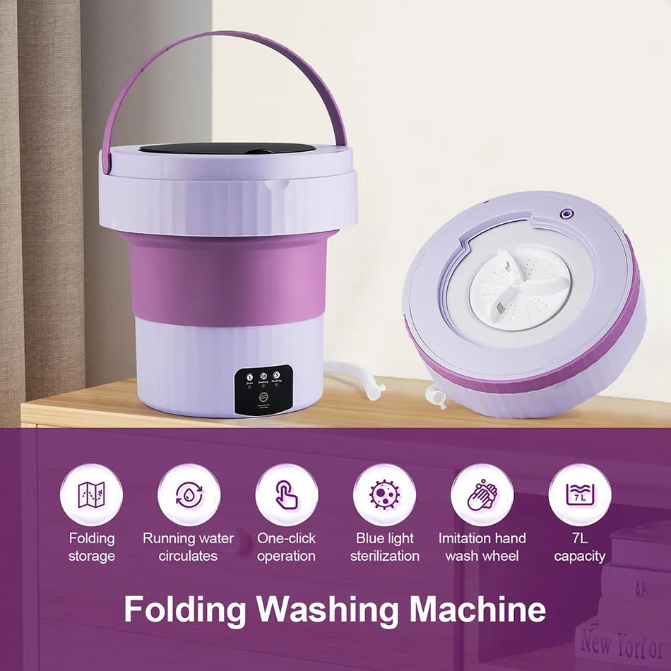 7L Portable Folding Washing Machine &ndash; Compact and Automatic Laundry Solution