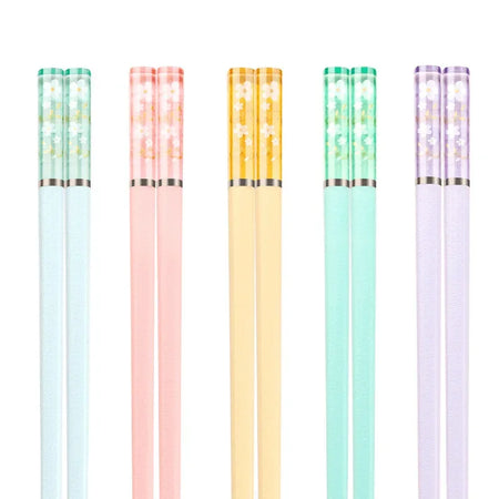 KNGZI 5 Pair Japanese Chopsticks &ndash; Eco-Friendly Reusable Design YH mix