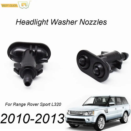 2Pcs Front Left Right Headlight Washer Jet Nozzle Set For Land Rover Range Rover Sport L320 2010 - 2013 OE# LR015359 LR015358 by InterCyprus Trading Ltd
