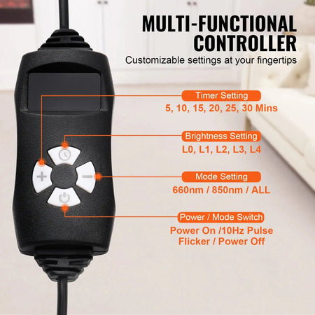 Red Light Therapy Pad With 264 LEDs 10Hz Pulse For Pain