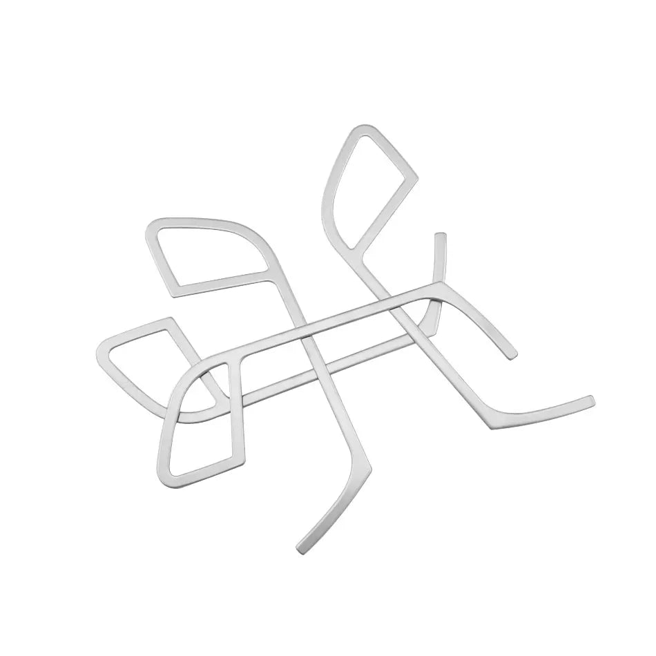 Pegatina de manija de puerta Audi A4 B8/A5/Q5 - Acero inoxidable plateado