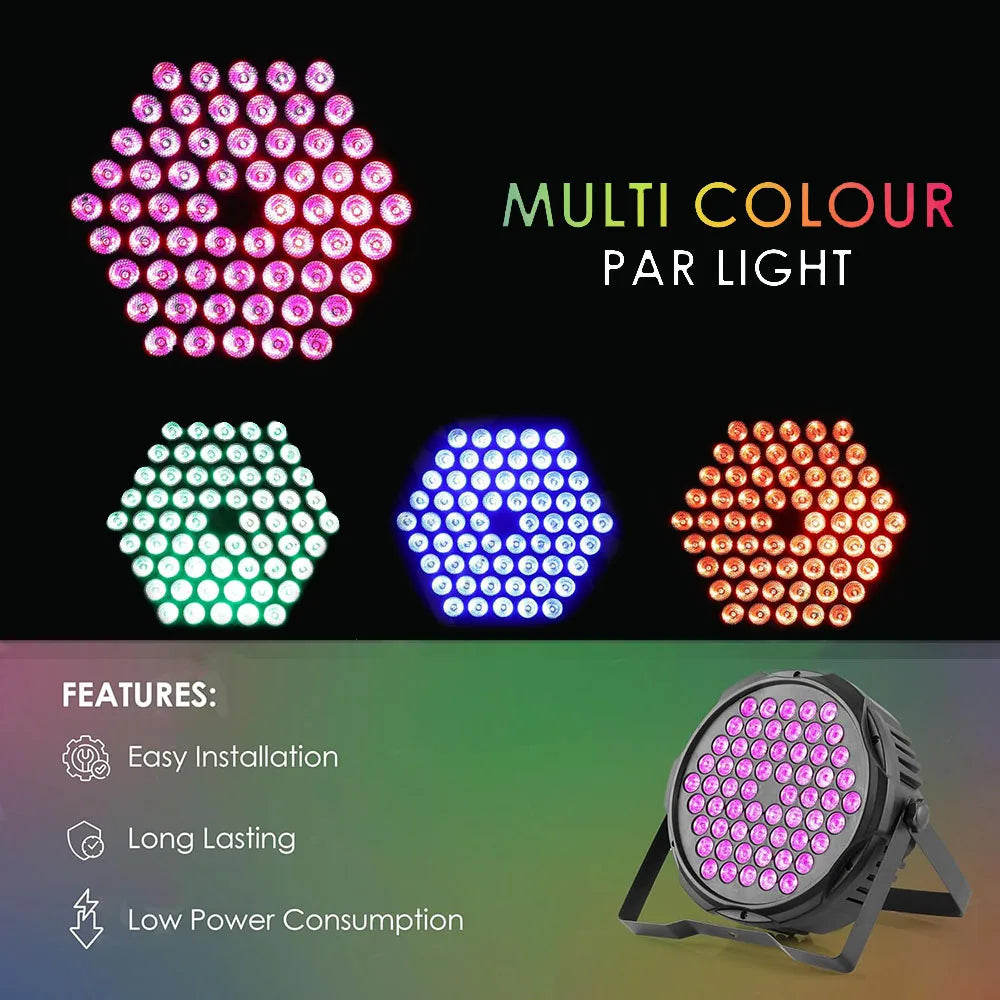 60*3W Professional Disco light DMX 512 Voice Control RGB LED Ktv Bar ...