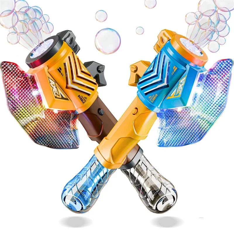 Axe Electric Bubble Gun &ndash; Full Automatic Soap Blower for Kids