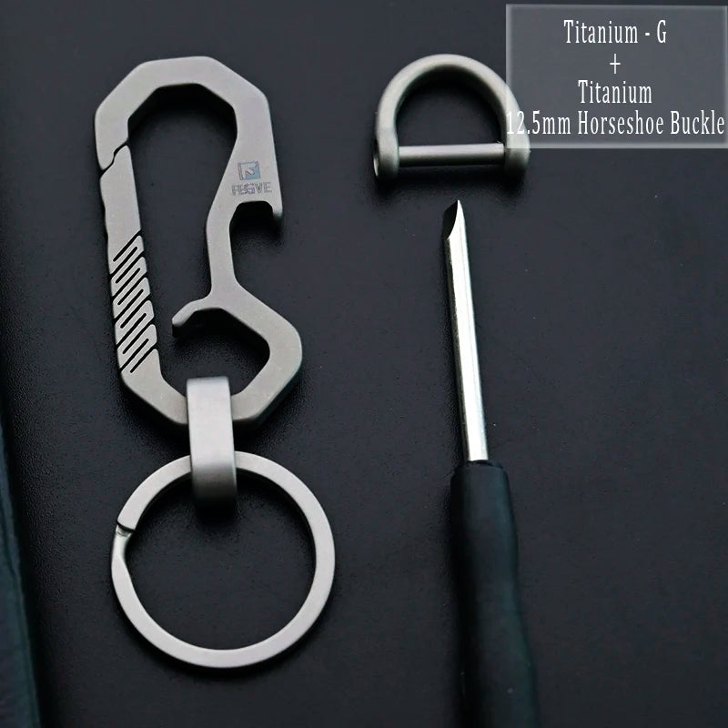 Luxury Titanium Keychain - Ultra Lightweight Carabiner for Men G-M13