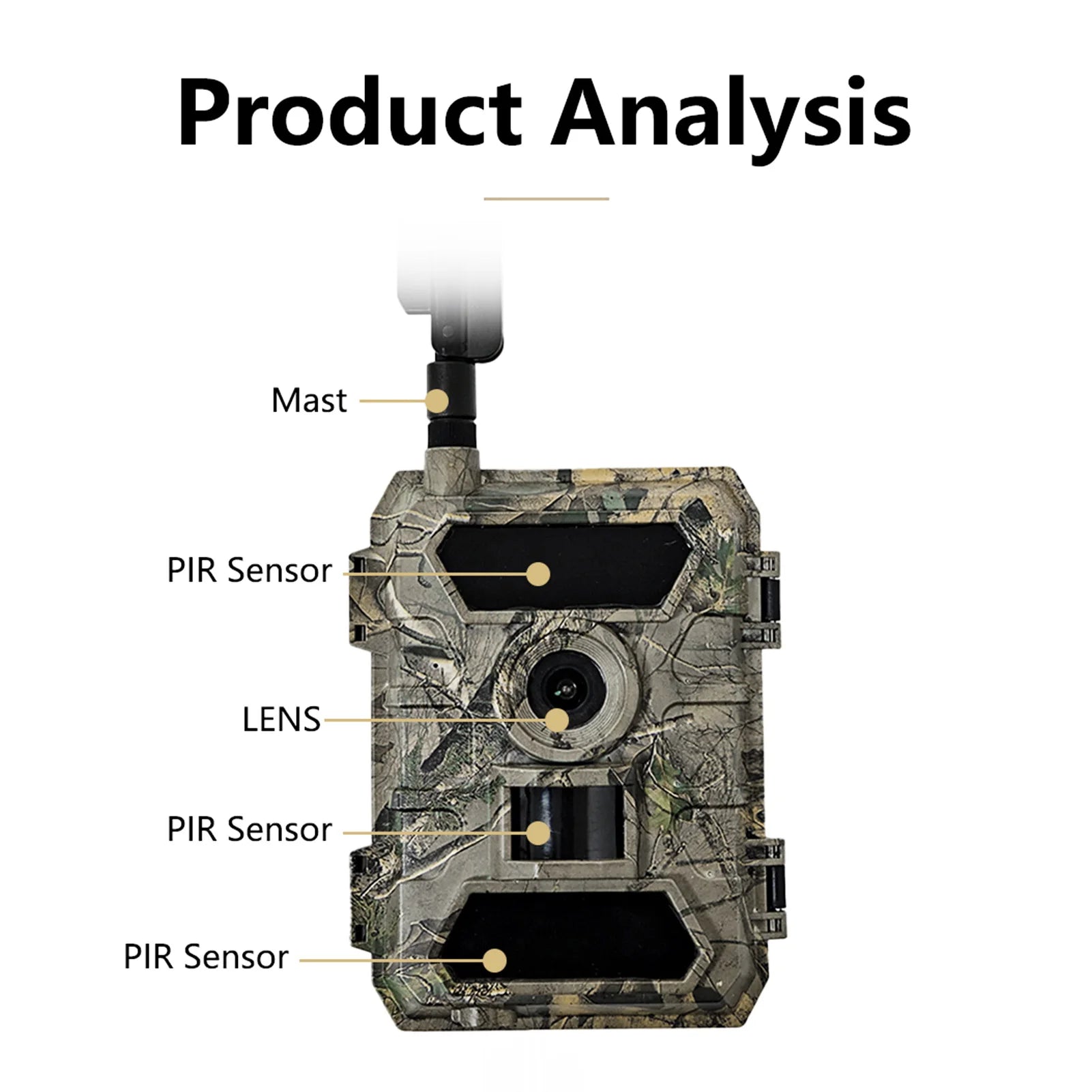 4G Wildlife Camera 8K 60MP IP66 - Night Vision Real Time