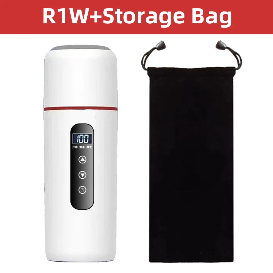 ACCEO 12V 500Ml Heating Cup - Variable Temp Display R1W-Pro With Bag